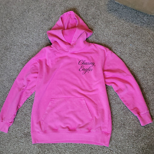 Acid wash hoodie. Pink