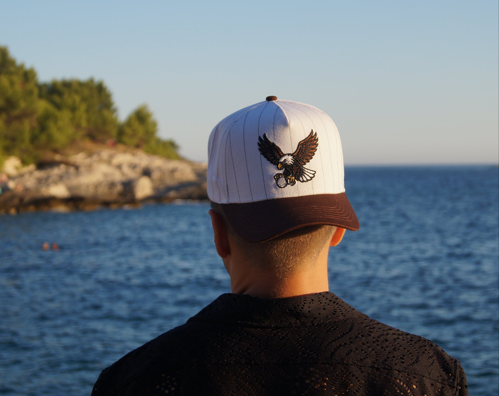 Pinstripe Eagle hat