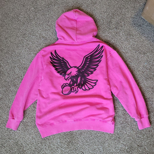 Acid wash hoodie. Pink
